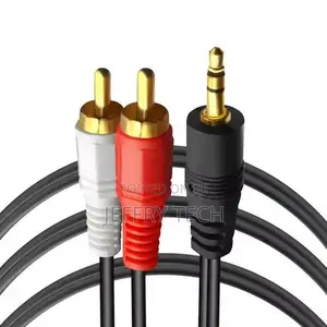 Caps 3.5mm Jack Male to 2rca Male Auxiliary Audio Cable 10m
