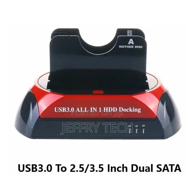 Dual 2.5" and 3.5" Sata Hard Drive Docking Station 576u3