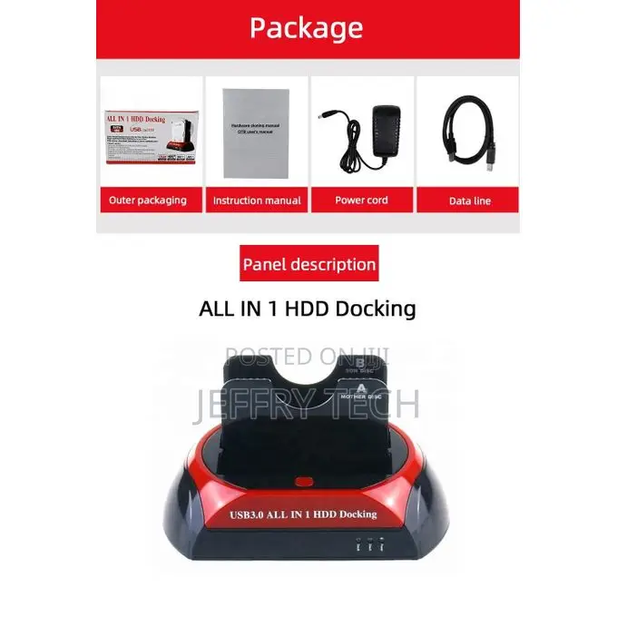 Dual 2.5" and 3.5" Sata Hard Drive Docking Station 576u3