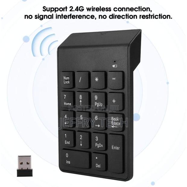 2.4ghz Wireless Usb Mini Numeric Keypad With 18 Keys - thumbnail 2