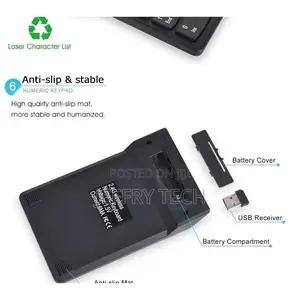 2.4ghz Wireless Usb Mini Numeric Keypad With 18 Keys