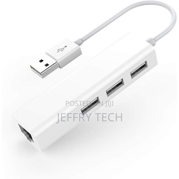 Usb Type-C to Rj45 Adapter 3-Port Usb Hub Compatible With