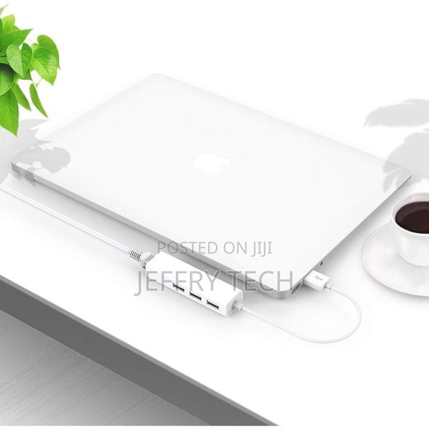 Usb Type-C to Rj45 Adapter 3-Port Usb Hub Compatible With - thumbnail 4