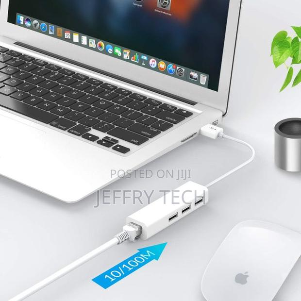 Usb Type-C to Rj45 Adapter 3-Port Usb Hub Compatible With - thumbnail 7