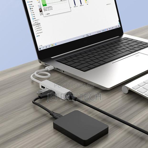 Usb Type-C to Rj45 Adapter 3-Port Usb Hub Compatible With - thumbnail 8