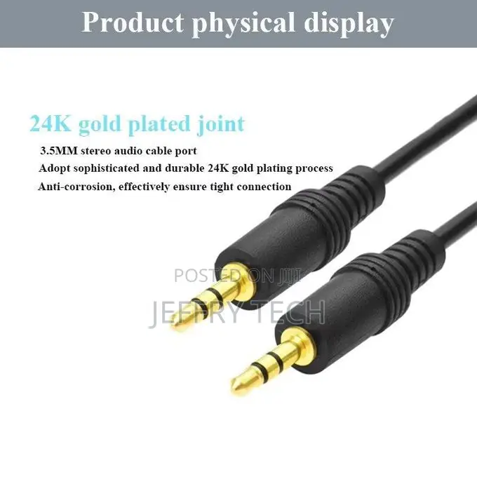 Caps 3.5mm Jack Male to Male Auxiliary Audio Cable 5m