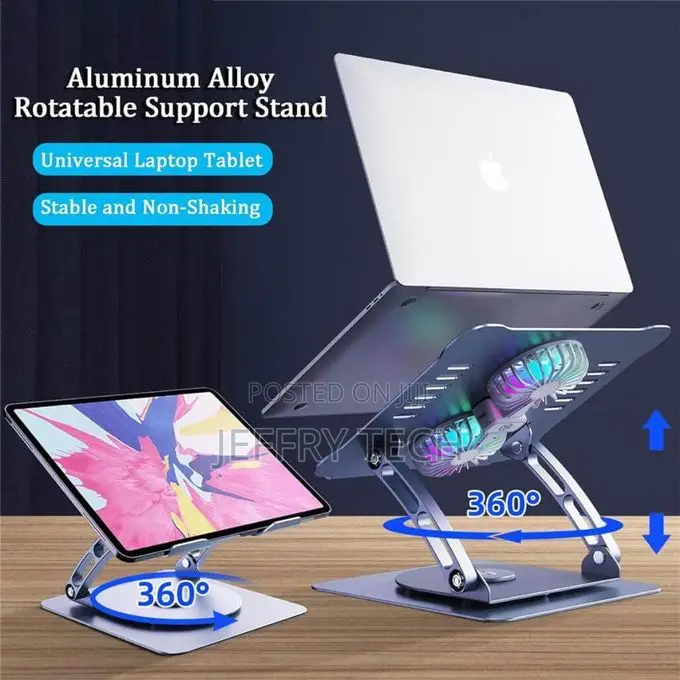 360° Rotating Ergonomic Foldable Aluminum Alloy Laptop Stand