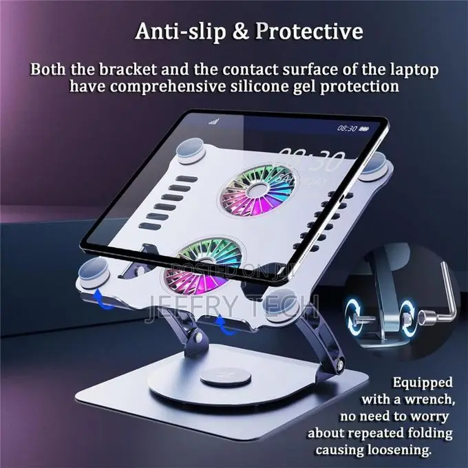 360° Rotating Ergonomic Foldable Aluminum Alloy Laptop Stand