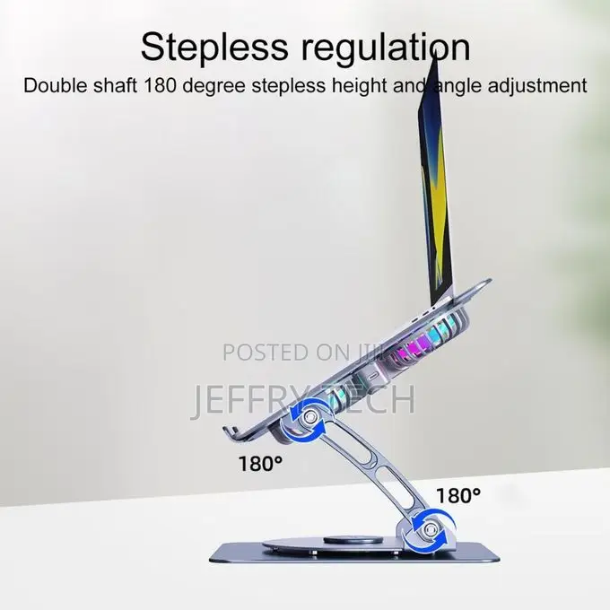 360° Rotating Ergonomic Foldable Aluminum Alloy Laptop Stand