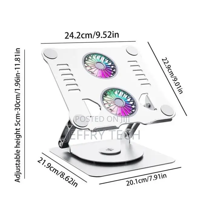 360° Rotating Ergonomic Foldable Aluminum Alloy Laptop Stand
