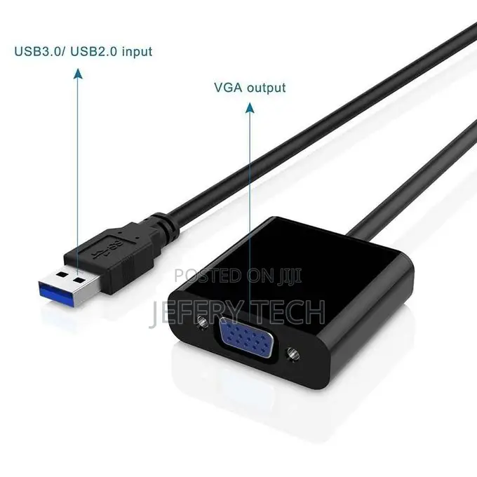 Usb 3.0 Male to Vga Female Multi-Display Video Adapter