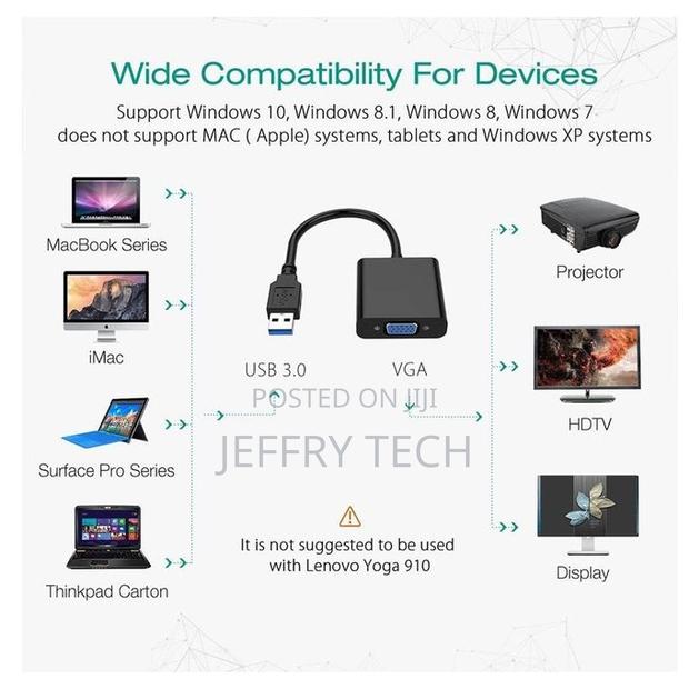 Usb 3.0 Male to Vga Female Multi-Display Video Adapter - thumbnail 6