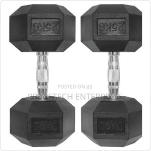 25kg Hexagon Dumbbells-One Hand - thumbnail 2