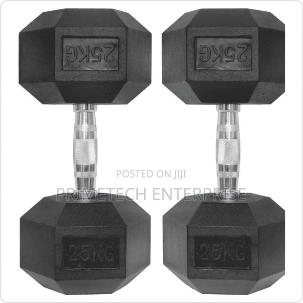 25kg Hexagon Dumbbells-One Hand - main view