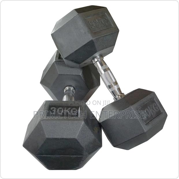 30kg Hexagon Dumbbells -New - main view