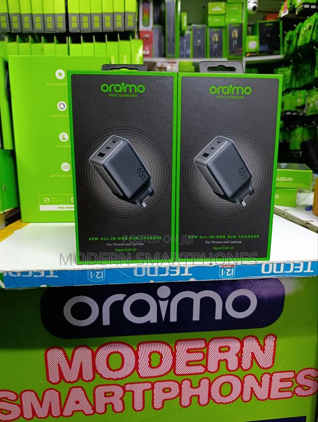 Oraimo Hypergan 65 65w Gan Wall Charger Kit 100w Cc Cable - thumbnail 3