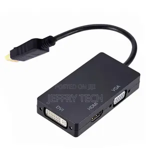 3-in-1 Displayport(Dp) to Hdmi/Dvi/Vga Converter Multifuncti