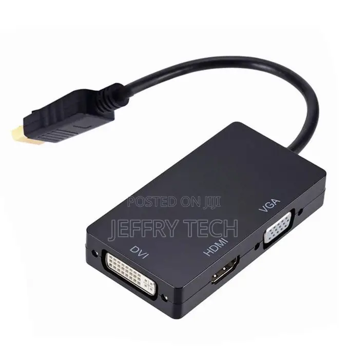3-in-1 Displayport(Dp) to Hdmi/Dvi/Vga Converter Multifuncti
