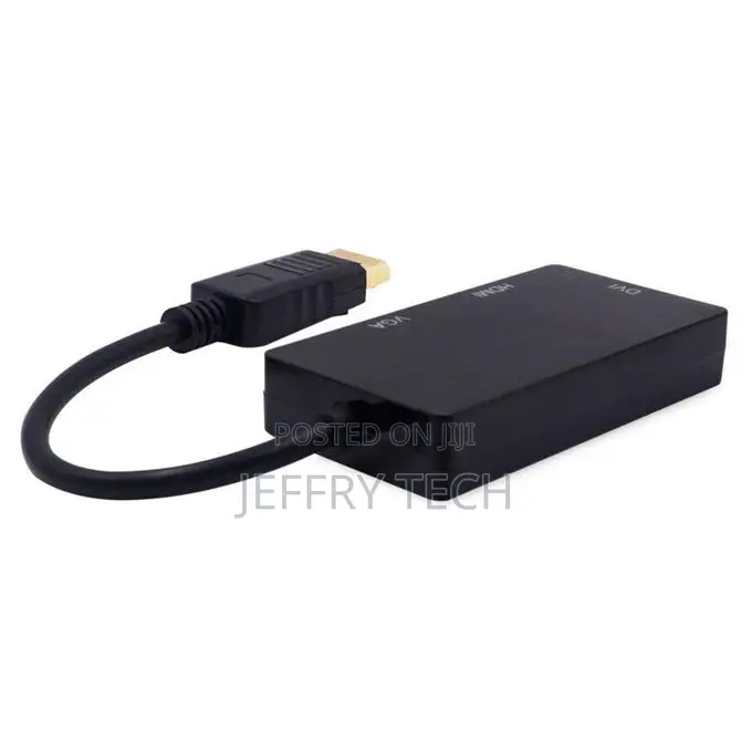 3-in-1 Displayport(Dp) to Hdmi/Dvi/Vga Converter Multifuncti