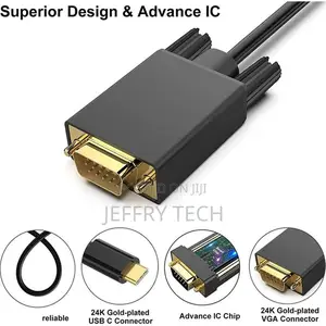 Usb Type-C Male to Vga Male Cable 1.8 M