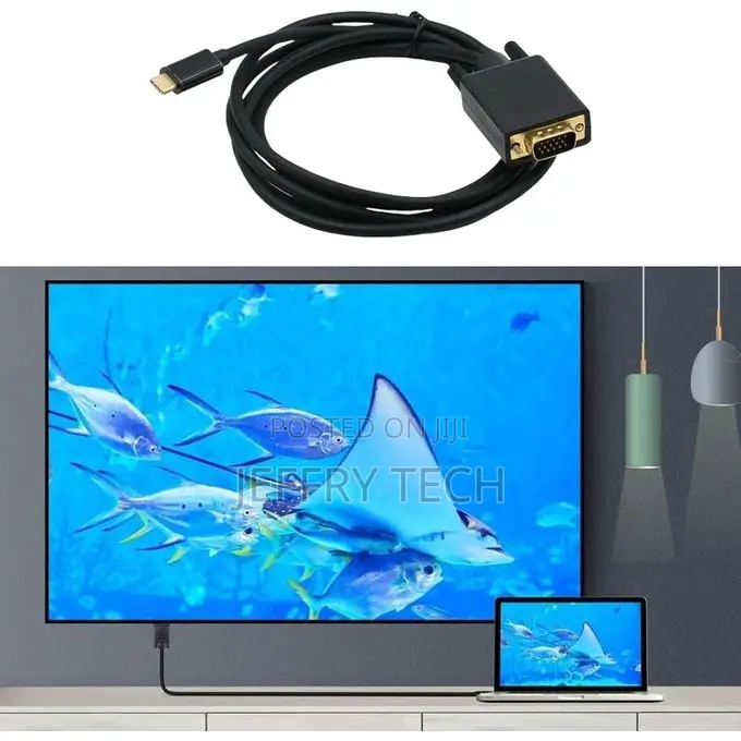 Usb Type-C Male to Vga Male Cable 1.8 M