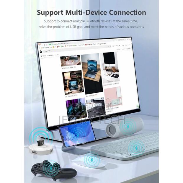 Usb Bluetooth Adapter for Laptop Desktop Pc V5.1 - thumbnail 4