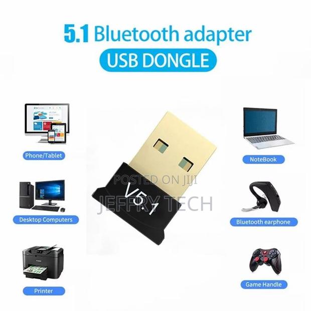 Usb Bluetooth Adapter for Laptop Desktop Pc V5.1 - thumbnail 5