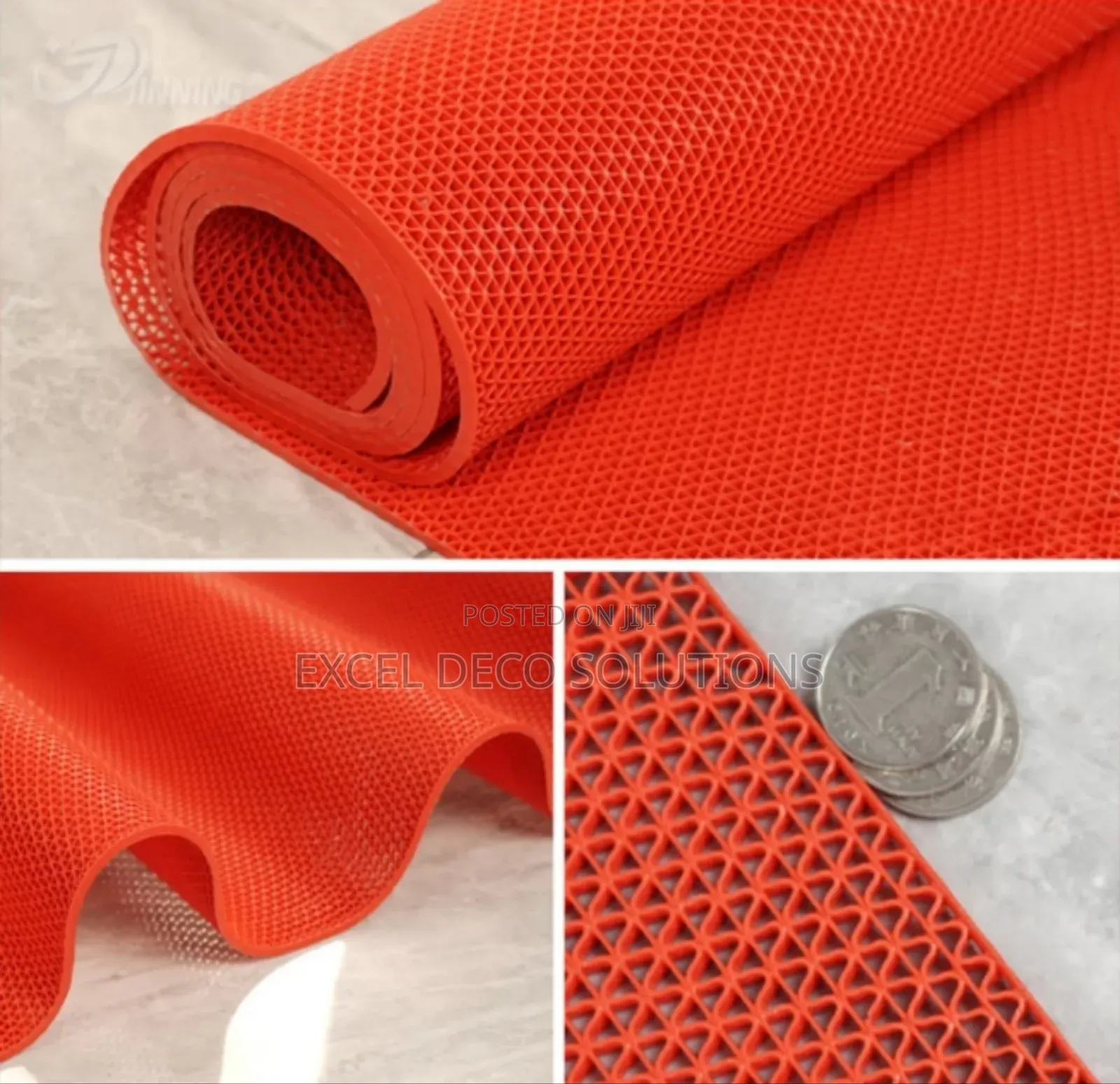 Waterproof Anti-Slip PVC Mat – Ideal for Wet Areas  | L