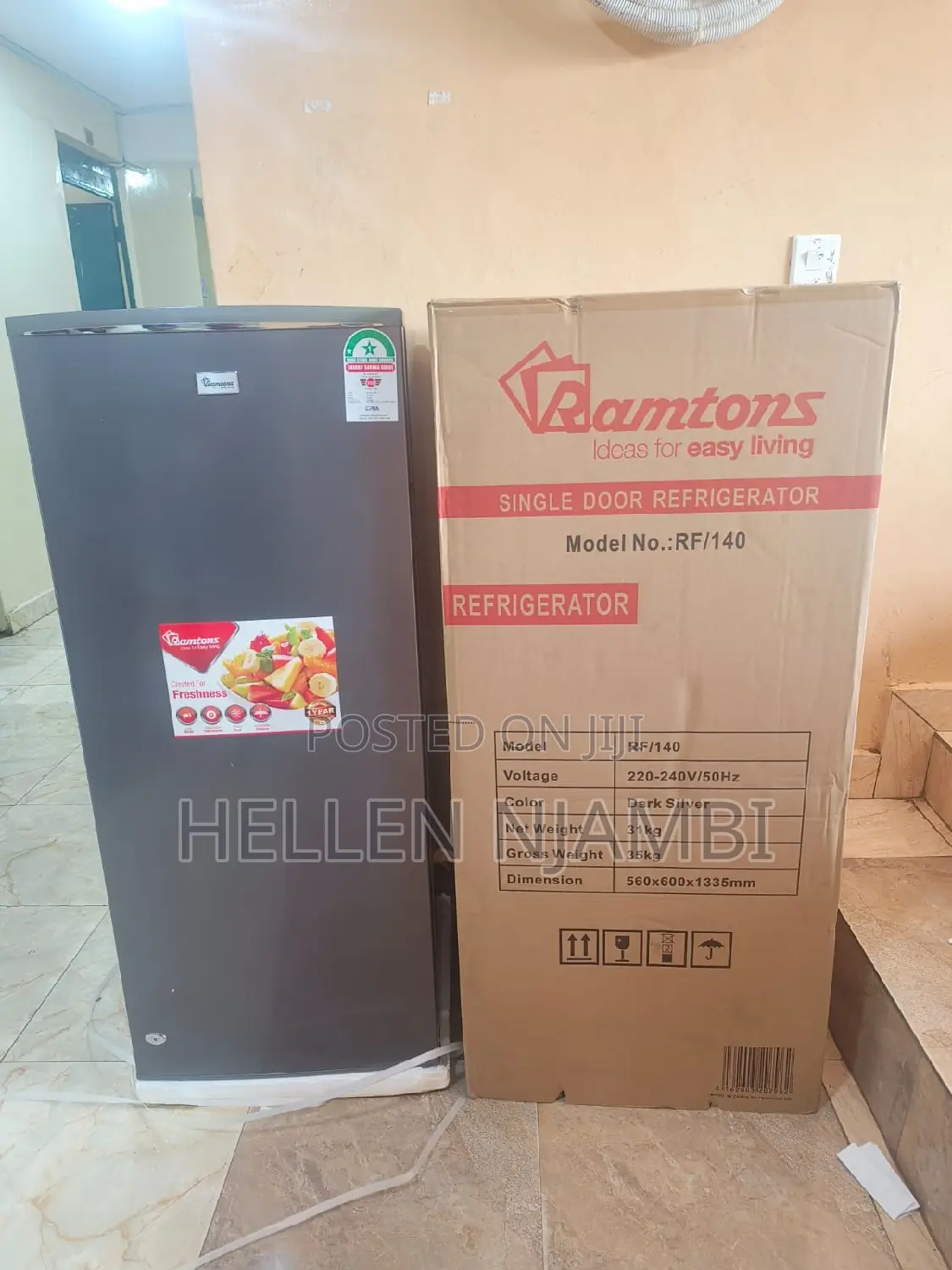 Ramtons 180litres Single Door Refrigerator-Silver