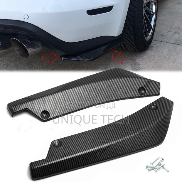 2pcs Carbon Bumper Lip Diffuser/ Universal Rear Splitter Set
