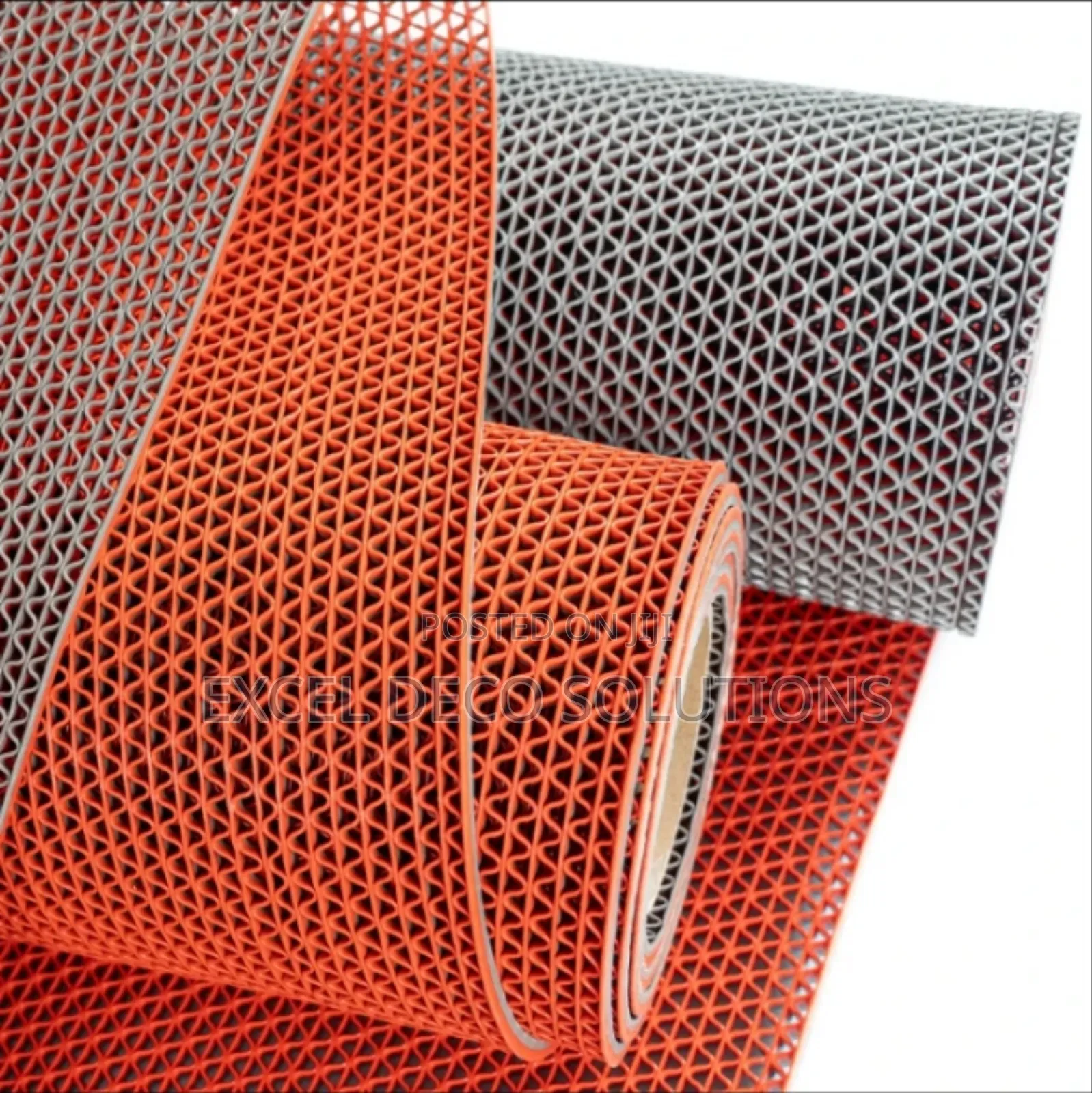 Elegant Striped Anti-Slip PVC Mat – For Modern Interiors