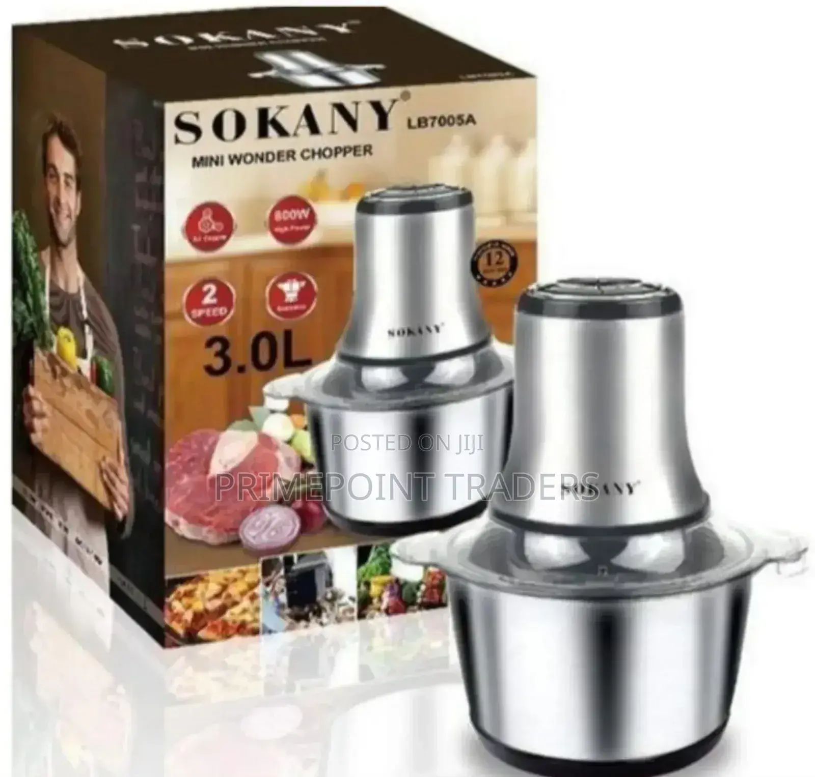 2 Speed Setting, Sokany 800w Mini Wonder Food Chopper
