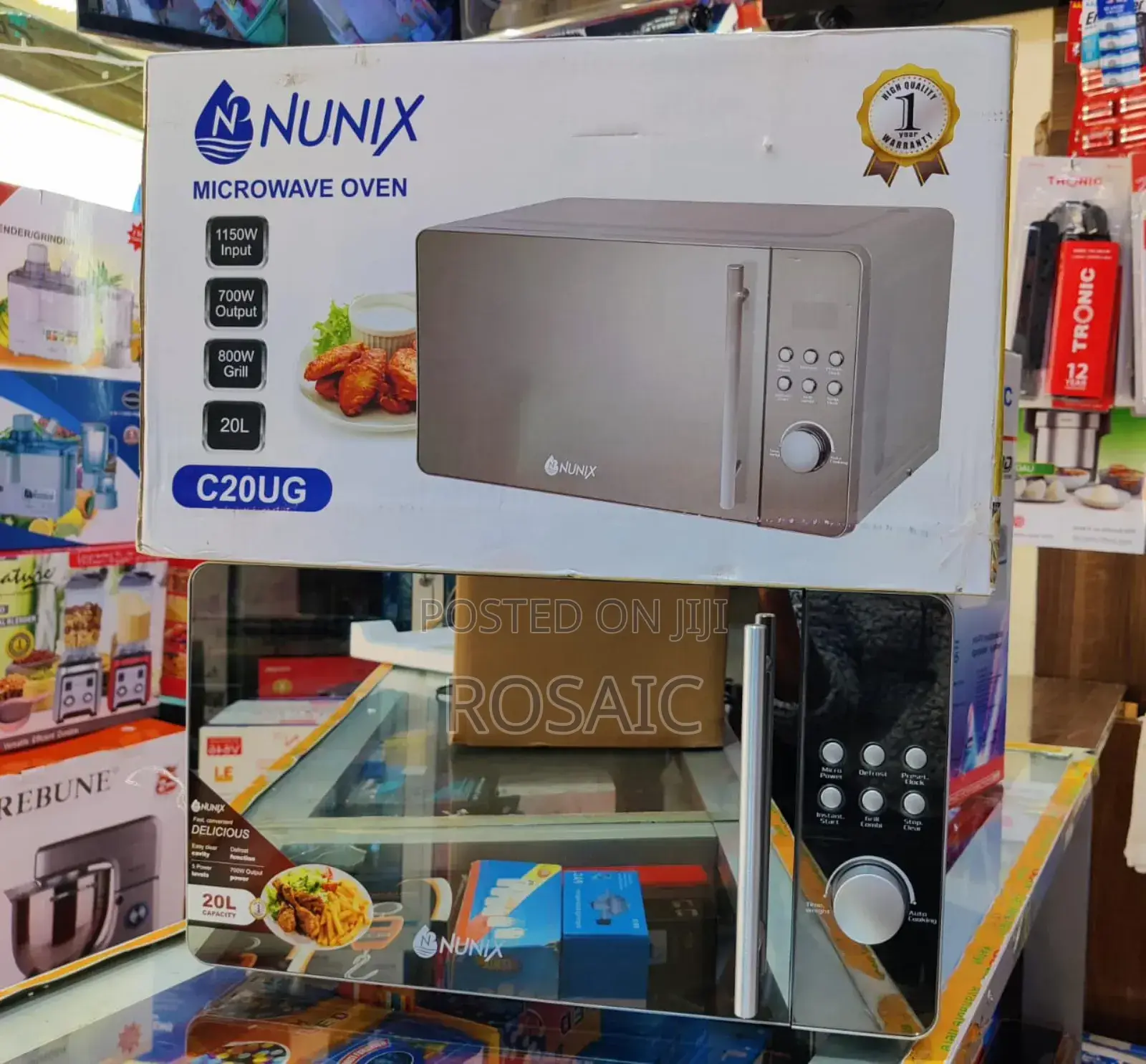 Nunix Microwave 20l Digital Glass Door With Grill
