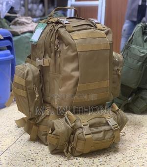 Khaki 55 L Tactical Hiking Backpack - thumbnail 2