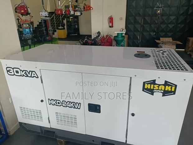 Hisaki Japan 30kva Diesel Silent Generator With Inbuilt Ats.