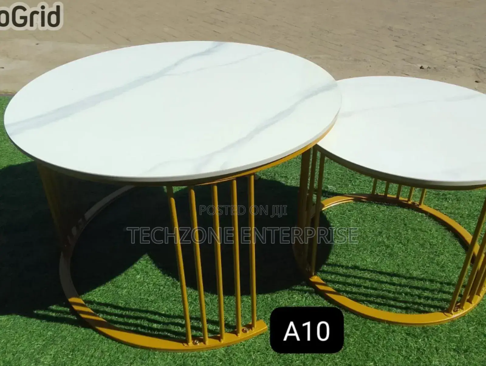 New Luxury Pure Ceramic Marble Top Nesting Coffee Table