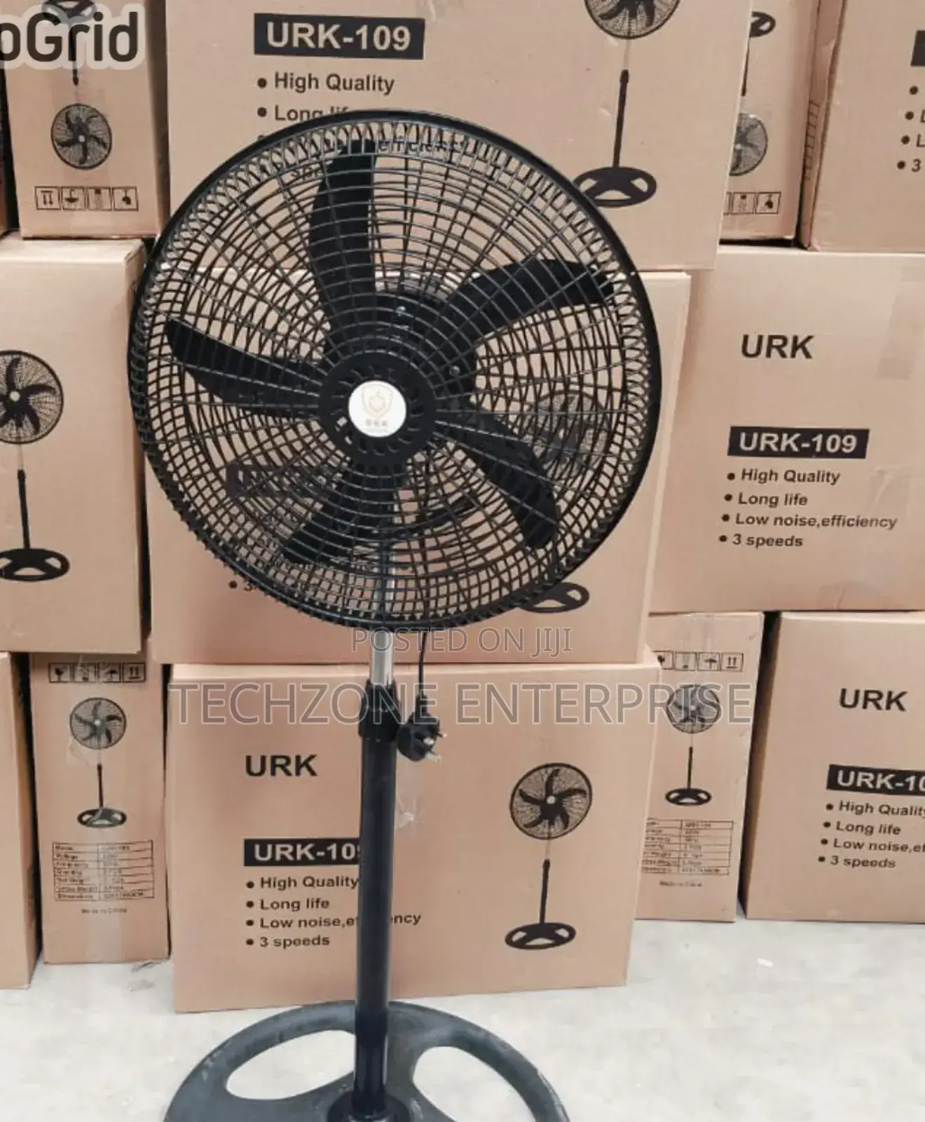 Fan - Black Urk 18" Inches Standing Fan