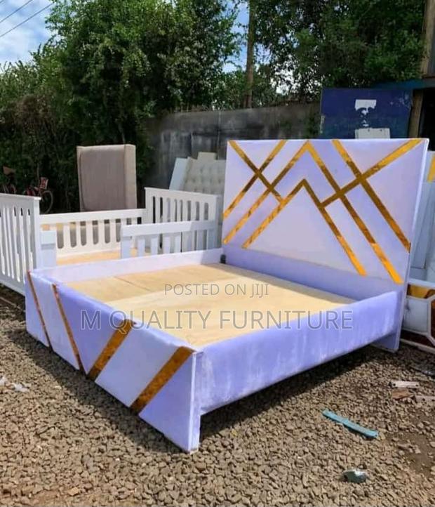 White 5 by 6 Board Quality Bed