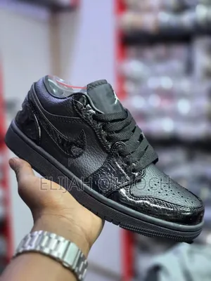 Air Jordan 1 Low "Shinny"All Black