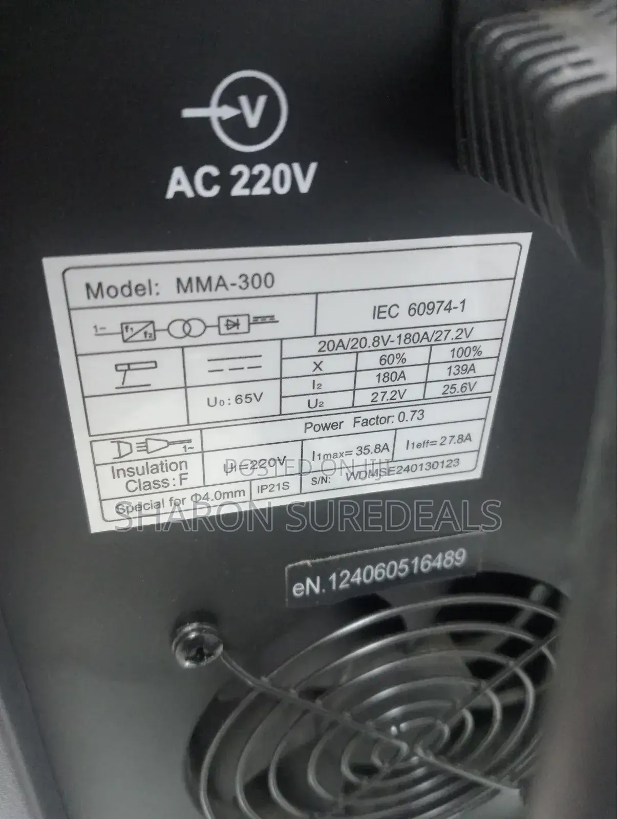 Brand New Welding Machine Maxmech 300a
