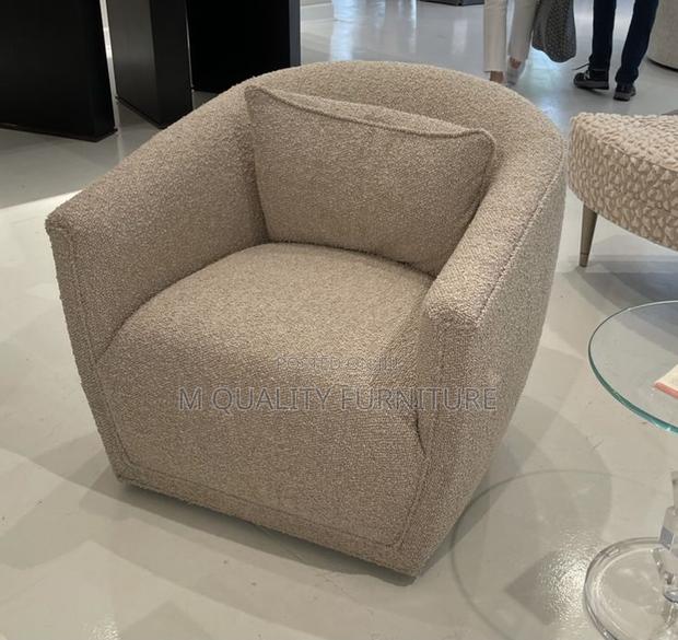 Brown 1 Seater New Modernized Sofa - main view