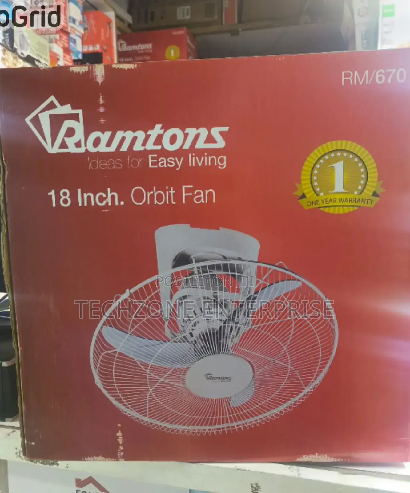 Ramtons Rm670 18′′ Inch Orbit Fans With 3 Blades