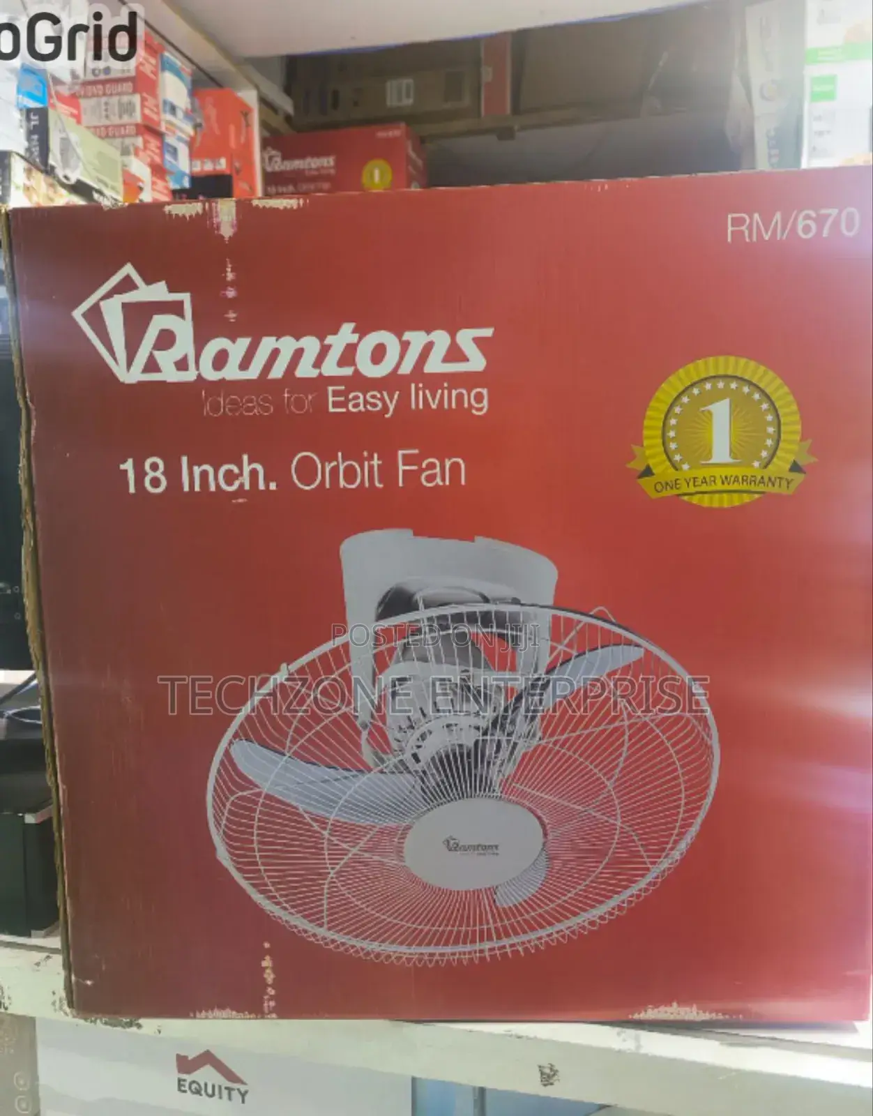 Fan - Ramtons Rm670 18′′ Inch White Orbit Fans