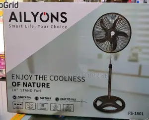 Ailyons Fs-1801 18′′ Inch Standing Fan With 3 Speed Control,