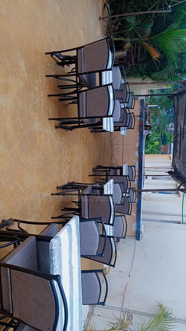 Restaurant Dining Set.Grey Seats Black Frame. - thumbnail 3