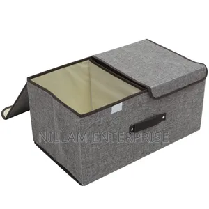 Foldable Cotton Linen Closet Storage Box