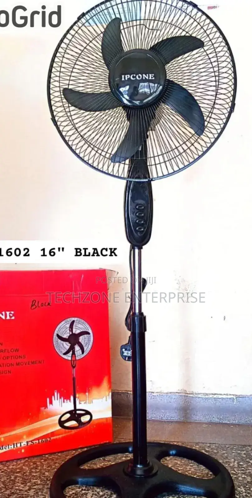 Fan - Black Ipcone Ht-Fs1602 16′′ Standing Fan
