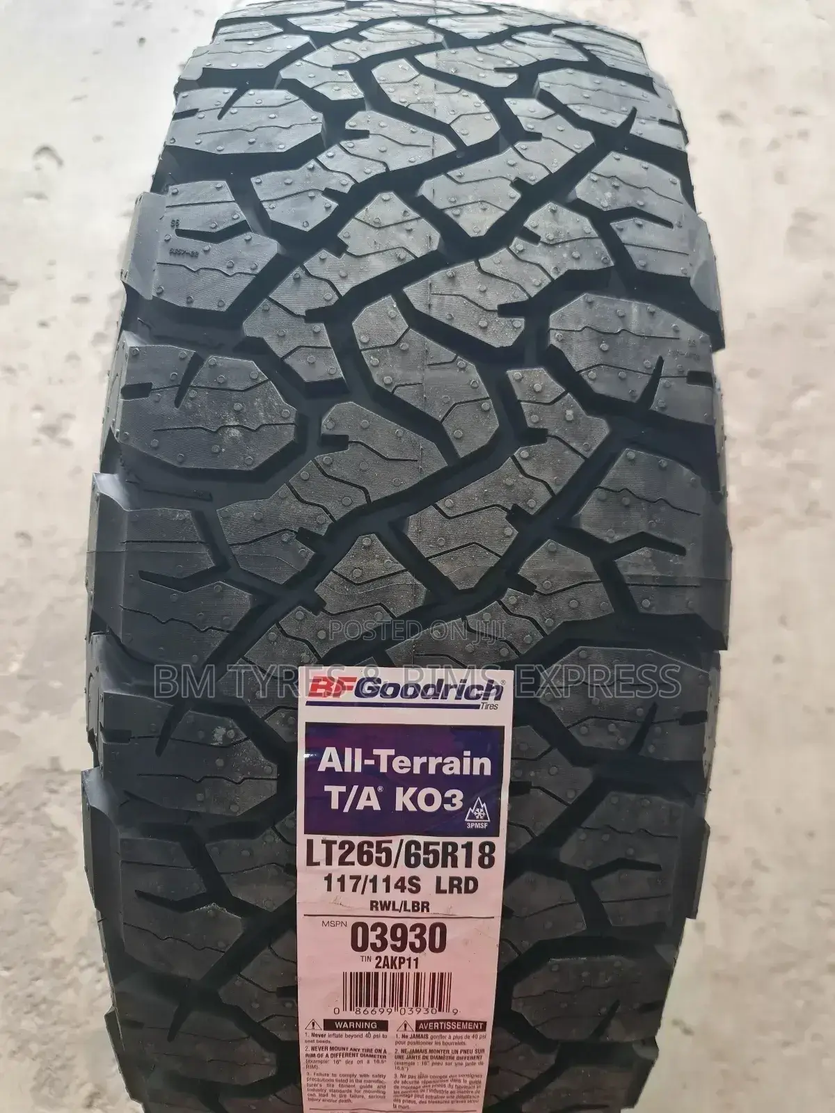 265 /65 R18 Bf Goodrich Tyres () New Technology