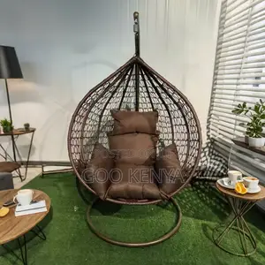 Home Chairs ; Basket Steel Wicker Swing Chair