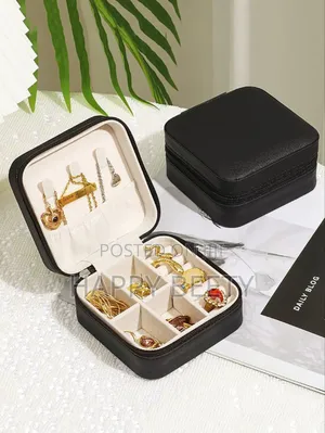 *Portable Jewelry Travel Case Organizer
